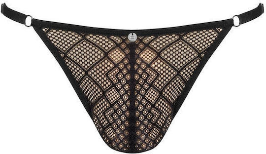 Obsessive Ανδρικό Sexy String Μαύρο