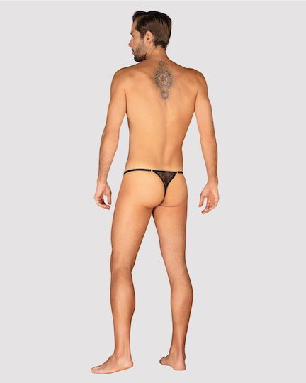 Obsessive Ανδρικό Sexy String Μαύρο
