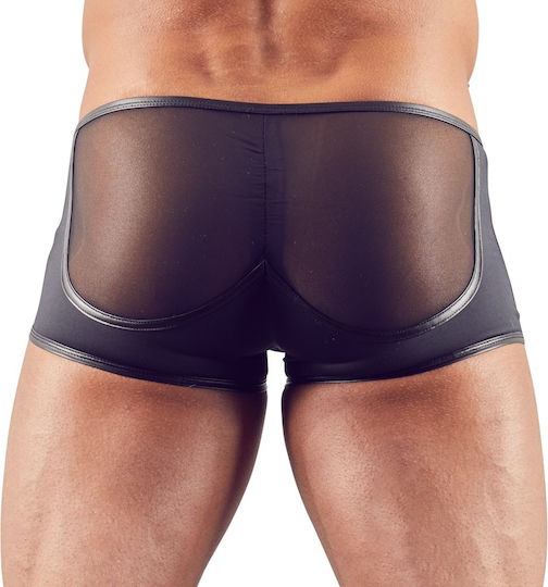Svenjoyment Underwear Net Boxer with Shiny Straps Black