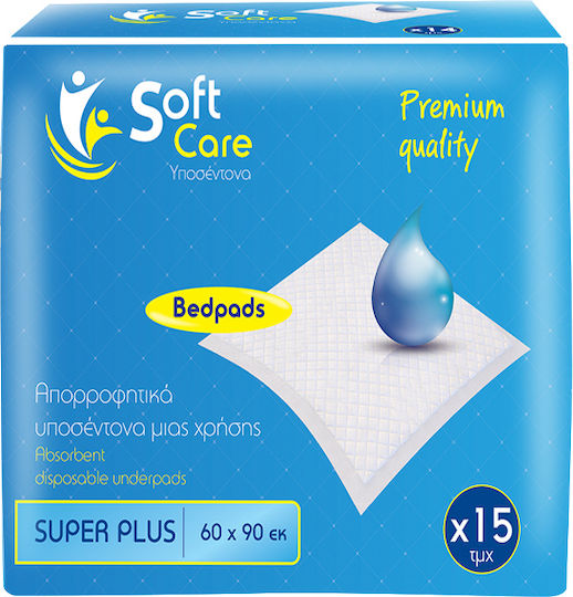 Bournas Medicals SoftCare Incontinence Underpads 60x90cm 15pcs