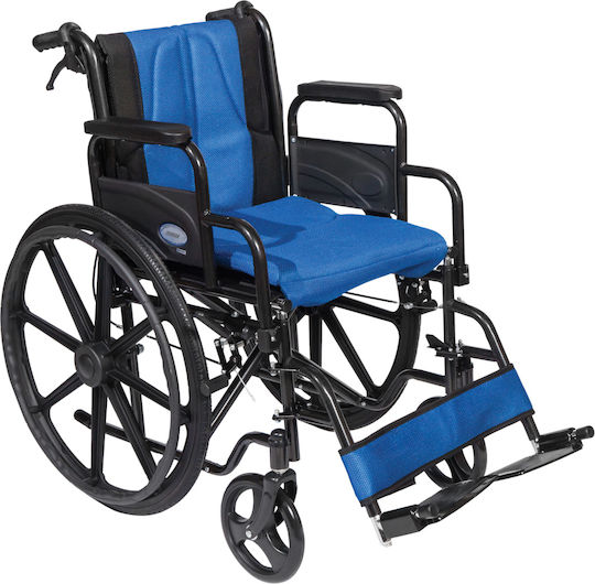 Mobiak Golden Rollstuhl 24 Zoll Klappbarer Einfacher Typ 43cm 0808481 Blau