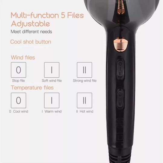 Kemei Professionell Haartrockner 3500W