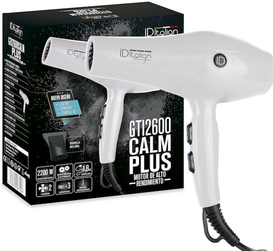 ID Italian GTI2600 Plus Passion Professional Hair Dryer 2200W White