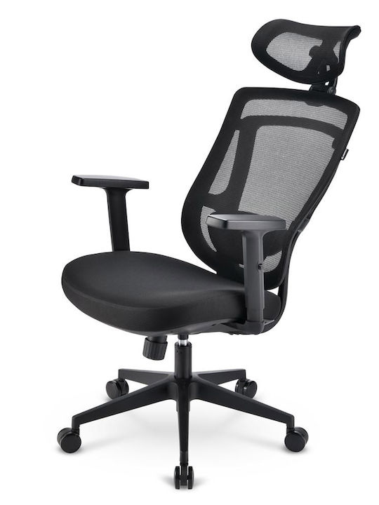 Sharkoon Officepal Καρέκλα Γραφείου με Ρυθμιζόμενα Μπράτσα Μαύρη