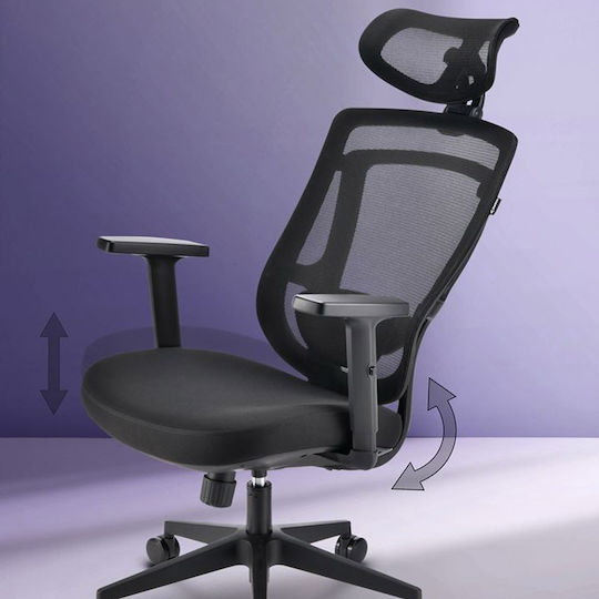 Sharkoon Officepal Office Chair With Adjustable Arms Black