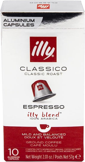 Illy Κάψουλες Espresso Classico Συμβατές με Μηχανή Nespresso 10caps