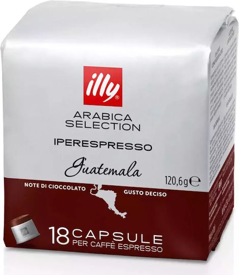 Illy Capsule Espresso Guatemala Arabica Compatibile cu Mașina Iperespresso 18capace