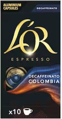 L'Or Κάψουλες Espresso Colombia Colombia Decaffeine Decaffeine Συμβατές με Μηχανή L'Or 10caps