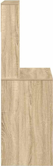 Бюро за Компютър Натурален Кафяв 100x45x140см