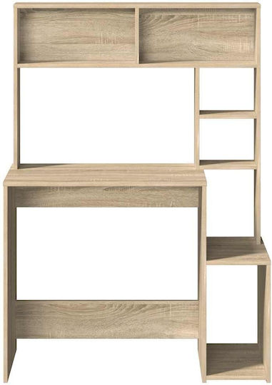 Бюро за Компютър Натурален Кафяв 100x45x140см