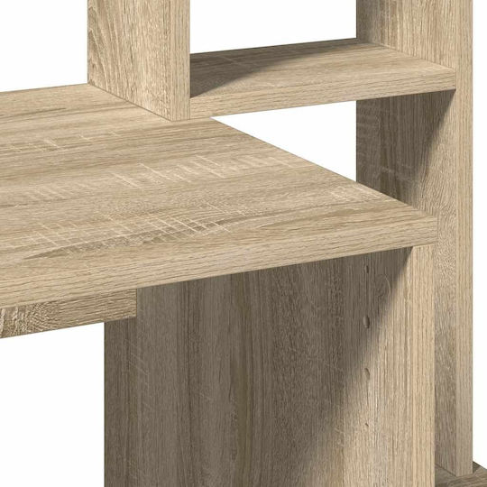 Бюро за Компютър Натурален Кафяв 100x45x140см