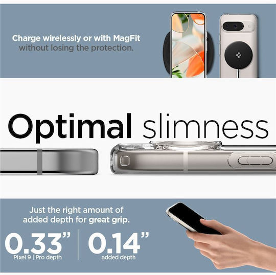 Spigen Ultra Hybrid Onetap Back Cover Μεταλλικό 2mm Λευκό (Google Pixel 9 / 9 Pro)