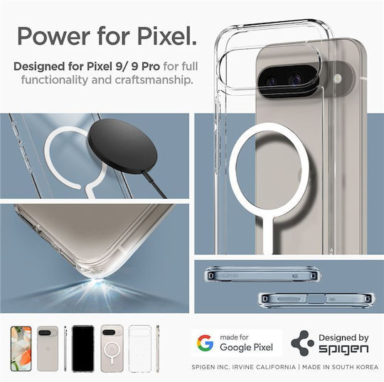 Spigen Ultra Hybrid Onetap Back Cover Μεταλλικό 2mm Λευκό (Google Pixel 9 / 9 Pro)