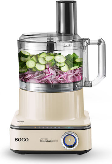 Sogo Multifunctional Food Processor 1000W with Pot 2.3lt and Jug Blender