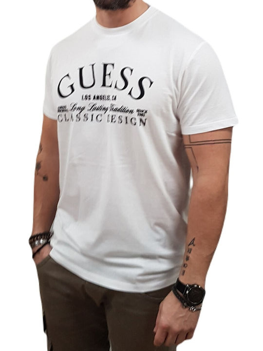 Guess Tricou Alb