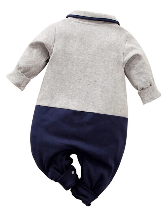 TakTakBaby Baby Bodysuit Σκούρο Μπλε/γκρι