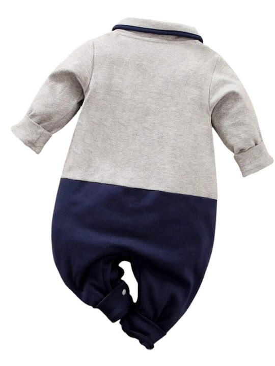 TakTakBaby Baby Bodysuit Dark Blue/Gray