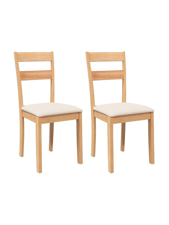 Dining Room Wooden Chair Coffee 40x48x89cm 2pcs