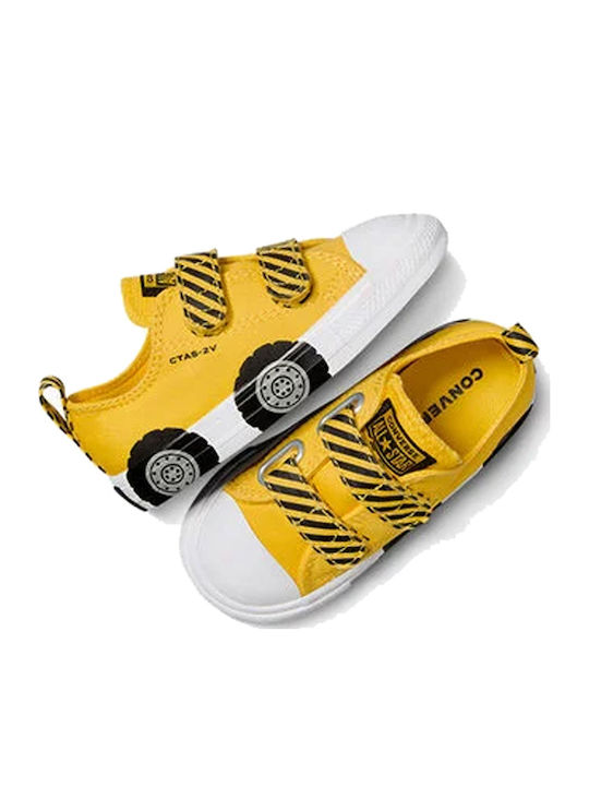 CHUCK TAYLOR ALL STAR Παιδικά Sneakers με Σκρατς Κίτρινα