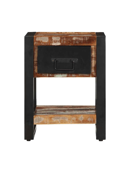 Noptiere din Lemn Masiv Mango 2buc 35x34x45cm