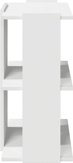 Bibliotecă Albă 60x30x60 cm