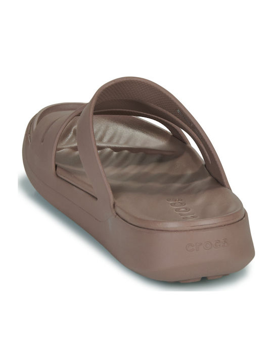 Strappy Women's Flip Flops Brown