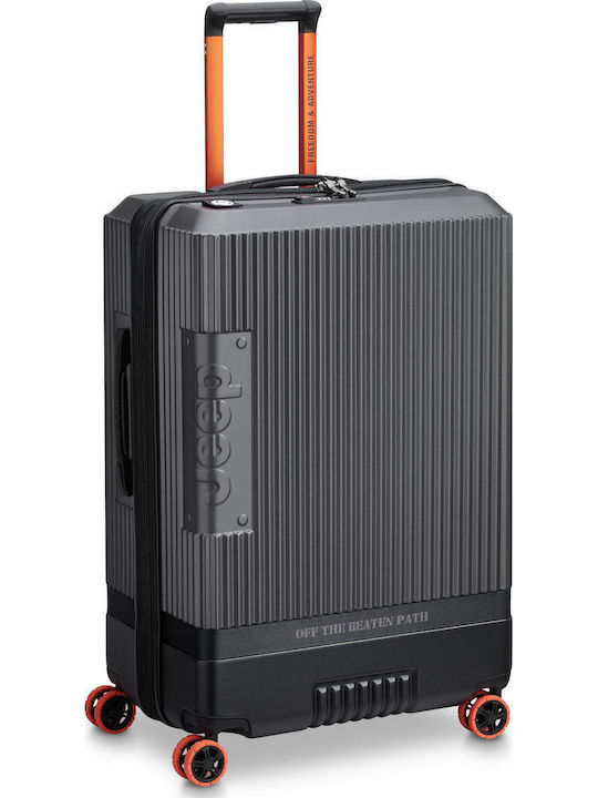 Delsey Jeep Μεγάλη Βαλίτσα Ταξιδίου Σκληρή Antracite με 4 Ρόδες Ύψους 75.5εκ.