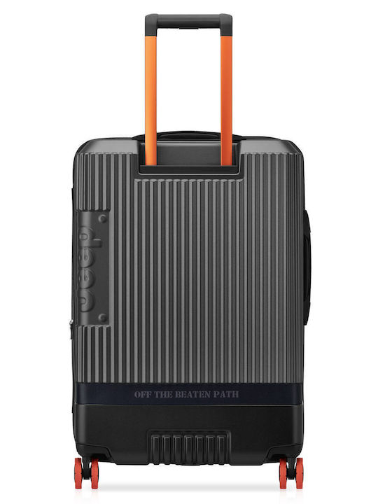 Delsey Jeep Mittlerer Hartschalen-Reisekoffer Antrazit mit 4 Rädern Höhe 68,5cm