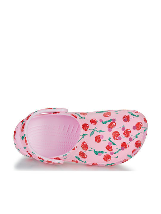 Crocs Classic Fresh Fruits Γυναικεία Σαμπό Ροζ