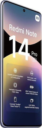 Xiaomi Redmi Note 14 Pro 5G Dual SIM (8GB/256GB) Lavender Purple