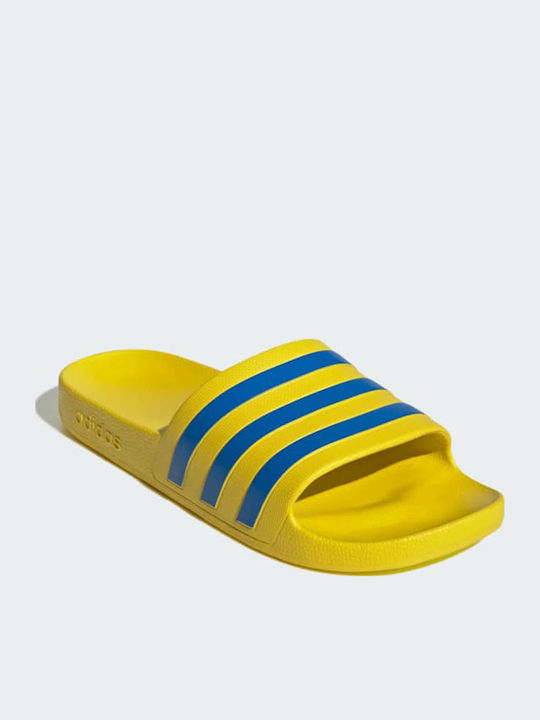 adidas Adilette Aqua Slides Gelbe Herren Flip-Flops