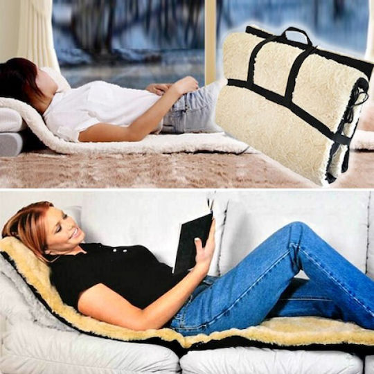 Pillow Massage for the Waist, the Back & the Body with Heating Function White