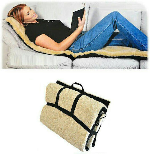 Pillow Massage for the Waist, the Back & the Body with Heating Function White