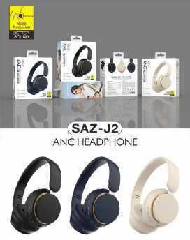 SAZ-J2 Wireless / Wired On Ear Headphones with 4 hours of Operation Black 548029_b