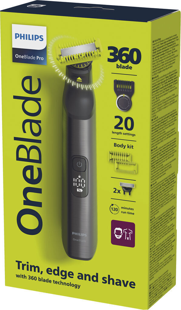 Philips OneBlade Pro 360 Ξυριστική Μηχανή Προσώπου / Σώματος Επαναφορτιζόμενη (QP6552/15)