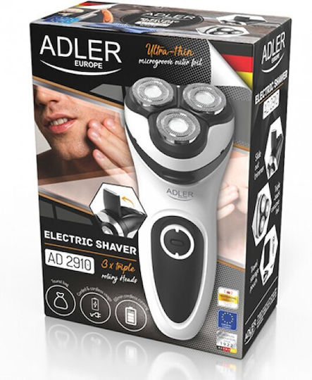 Adler AD 2910 Περιστρεφόμενη Ξυριστική Μηχανή Προσώπου Επαναφορτιζόμενη