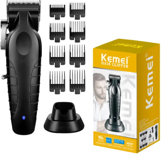 Kemei Professional Rechargeable Hair Clipper Black KM-2296