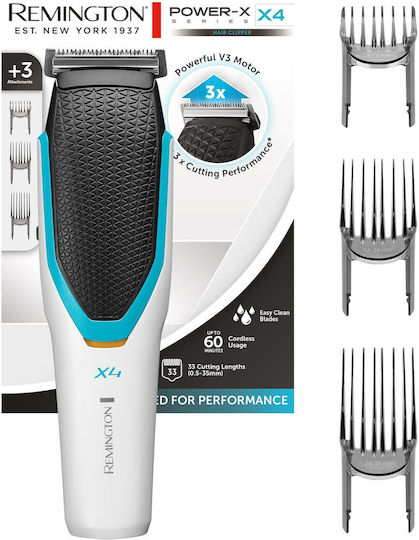 Remington Power X Series X4 Машинка за Подстригване White/Black HC4000