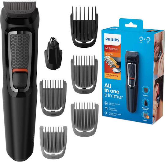 Philips Multigroom Series 3000 Rechargeable Hair Clipper Set Black MG3721/14
