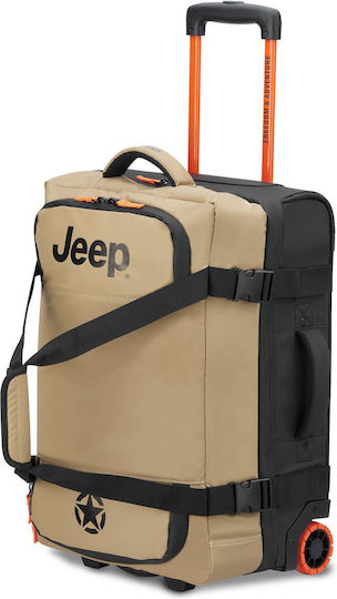 Delsey Jeep Σακ Βουαγιάζ 38lt Warm Sand με Ρόδες Υφασμάτινο Μ55xΠ25xΥ35εκ.