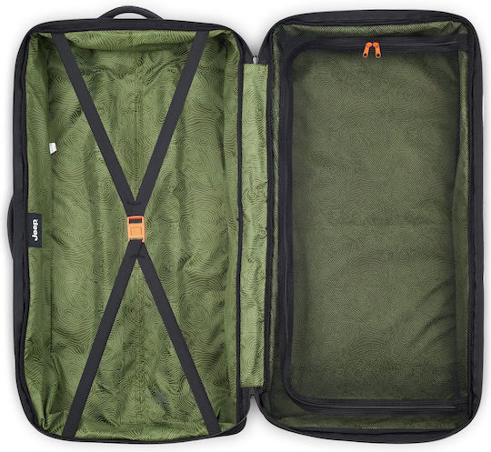 Delsey Jeep Sack Voyage 96lt Black with Wheels Fabric L82xW34xH41.5cm