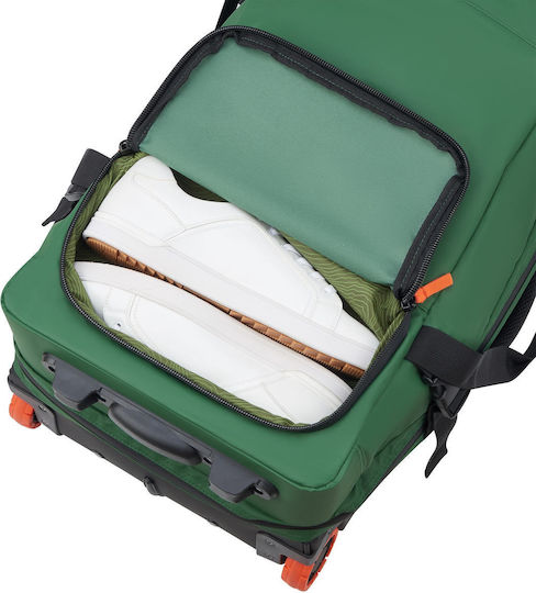 Delsey Jeep Сак Вояж 38лт Elm Green с колела Текстилен Д55xШ25xВ35см.