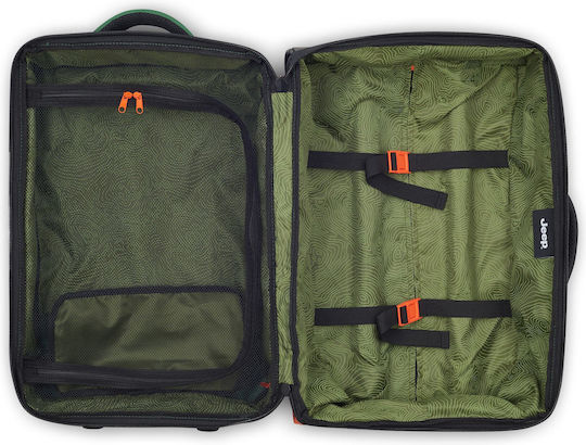 Delsey Jeep Сак Вояж 38лт Elm Green с колела Текстилен Д55xШ25xВ35см.