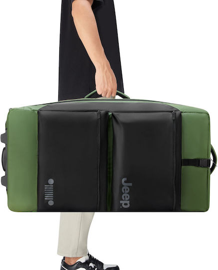 Delsey Jeep Σακ Βουαγιάζ 96lt Elm Green με Ρόδες Υφασμάτινο Μ82xΠ34xΥ41.5εκ.