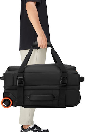 Delsey Jeep Σακ Βουαγιάζ 38lt Black με Ρόδες Υφασμάτινο Μ55xΠ25xΥ37εκ.