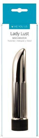 Me You Us Lady Lust Mini Δονητής Mini Vibrator 11cm Silver