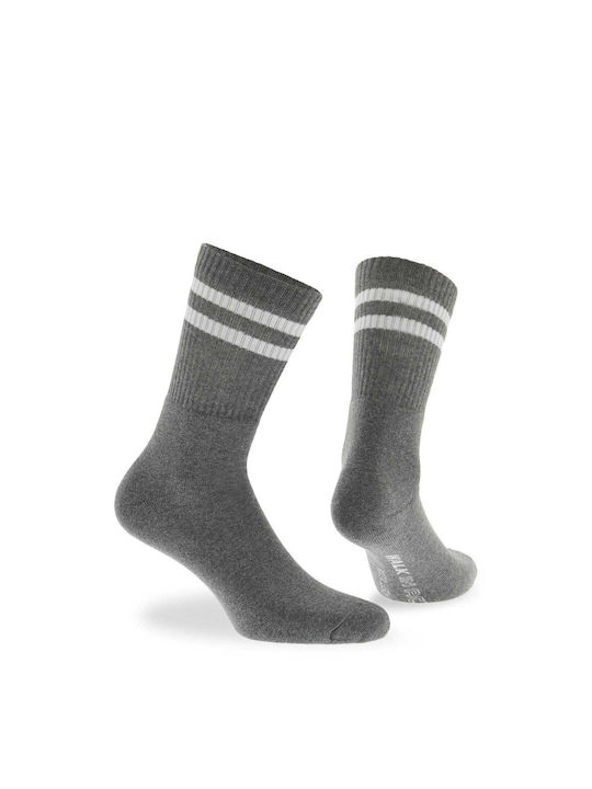 Walk Men's Socks with Design Gray