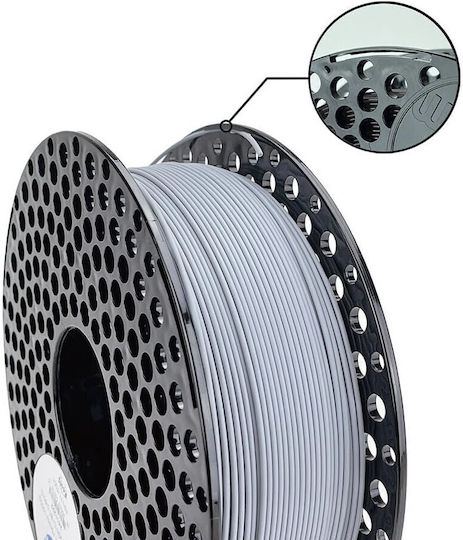Azurefilm ASA 3D Printer Filament 1.75mm Silver 1kg