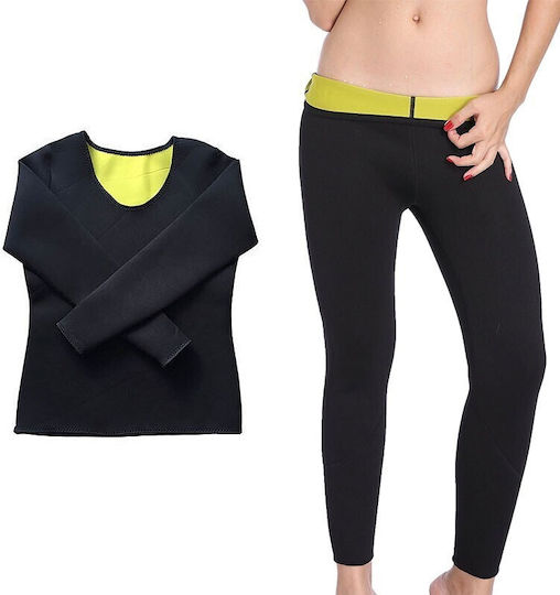 Hot Shapers Leggings Sweating & Slimming Set Long Leggings & Long Blouse