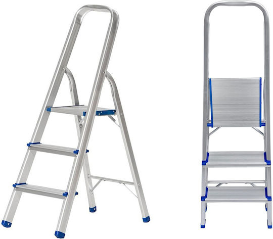 Home Use Step Ladder Aluminum 3 Steps 17cm